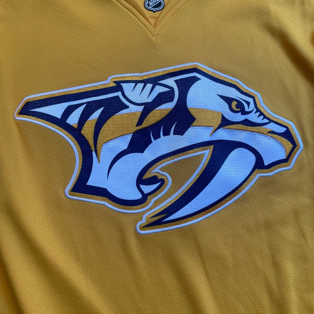 Fanatics Nashville Predators NHL Hockey Jersey Mens 2XL Gold Navy Blue - Picture 3 of 8